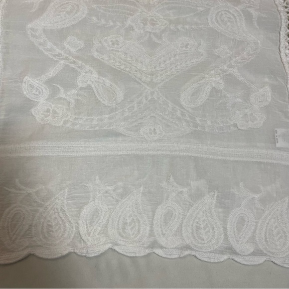 NWT New Amber Skies White Embroidered Boho Top Size XL - Picture 10 of 10